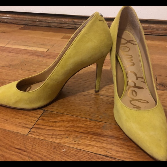 sam edelman yellow pumps